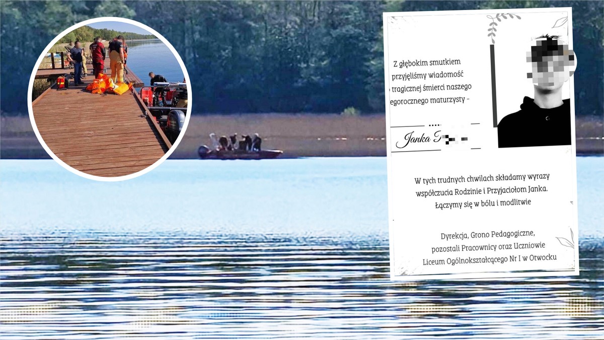 Szkoła żegna maturzystę Janka. To on zginął tragicznie w jeziorze Juksty. 