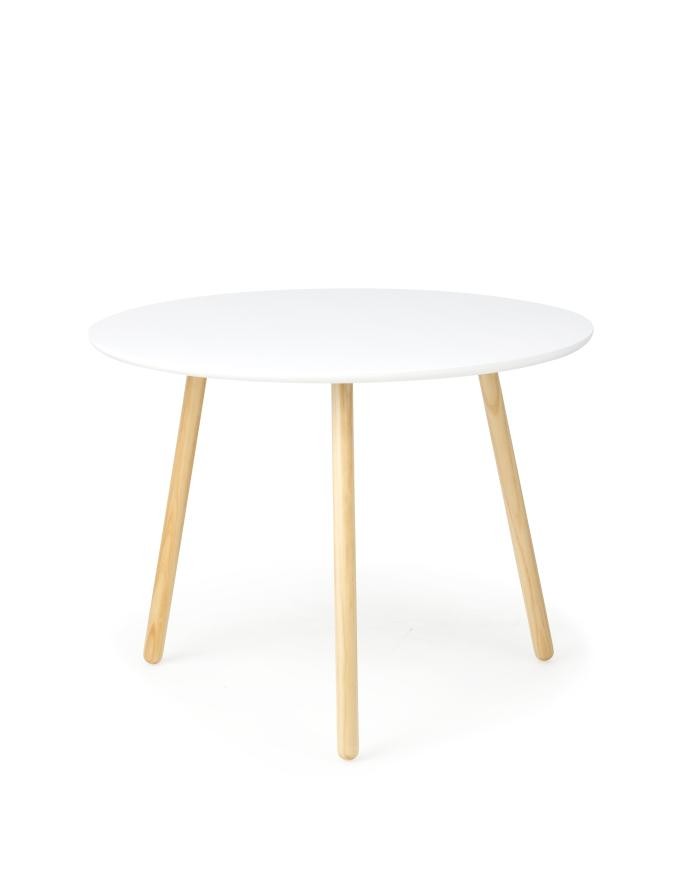 Weisser Beistelltisch aus Pinie von Søstrene Grene für circa 52 Franken. 