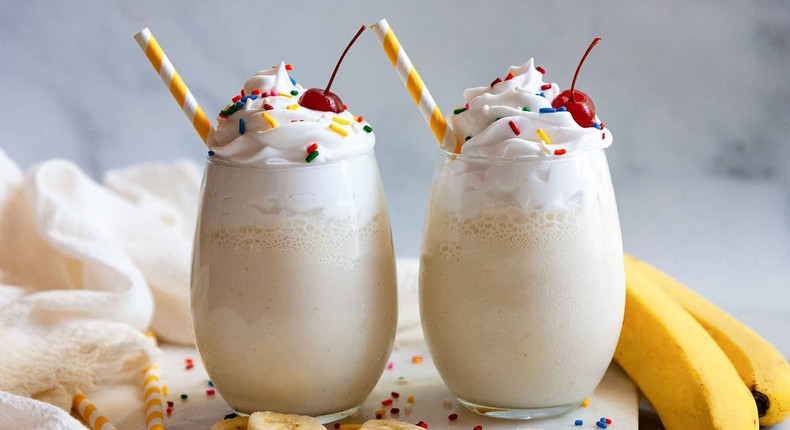 Banana milkshake