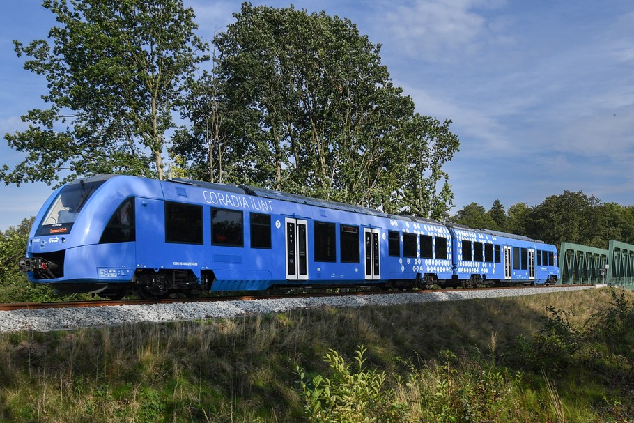 Produkowany przez Alstom pociąg napędzany wodorem Coradia iLint