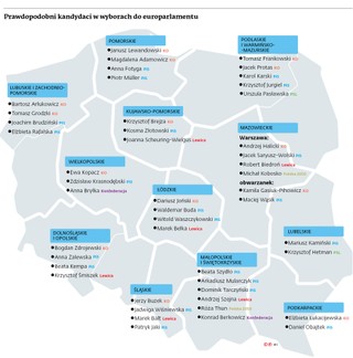 Prawdopodobni kandydaci w wyborach do europarlamentu