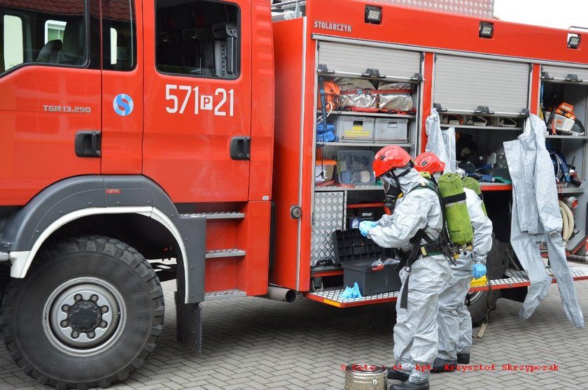 specjalistyczną grupę ratownictwa chemiczno-ekologicznego z Ostrowa Wielkopolskiego