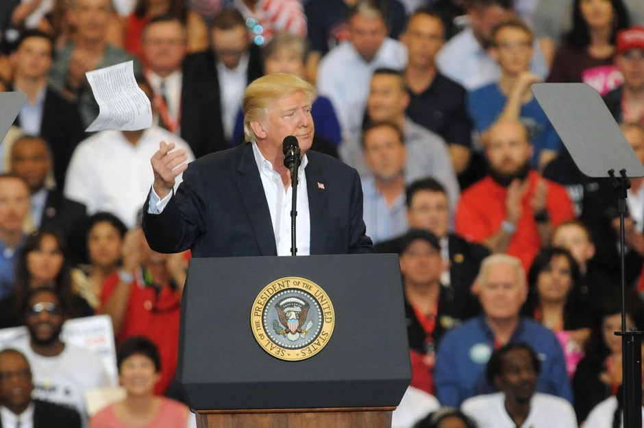 Donald Tramp na skupu na Floridi u februaru 2017.