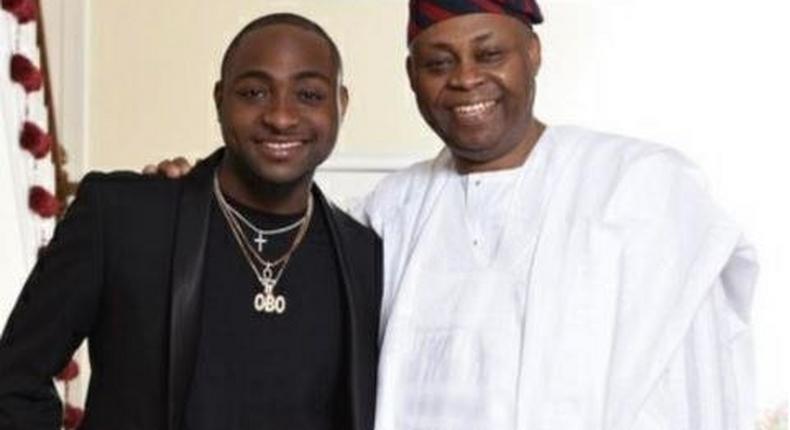 Davido and dad, Pa Adeleke