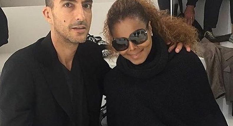 Janet Jackson and her hubby, Wissam Almana, at the Hermes show, at Paris Fashion Week. 