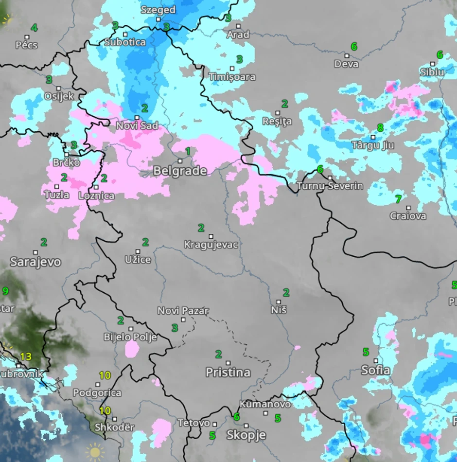 Sneg u 11 sati sutra