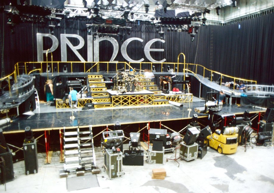 A stage inside Paisley Park, Prince's estate.