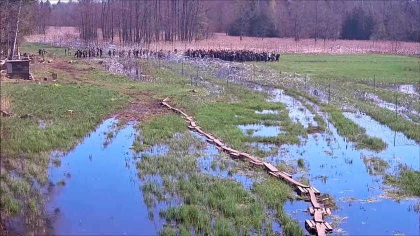 Straż Graniczna odpiera próbę nielegalnego przekroczenia granicy polsko-białoruskiej 