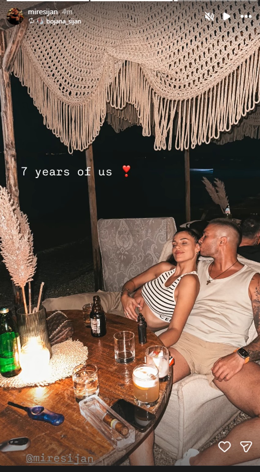 Mirko i Bojana slave 7 godina ljubavi