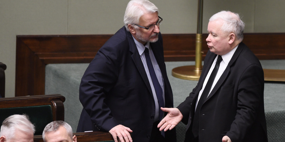 Jarosław Kaczyński i Witold Waszczykowski