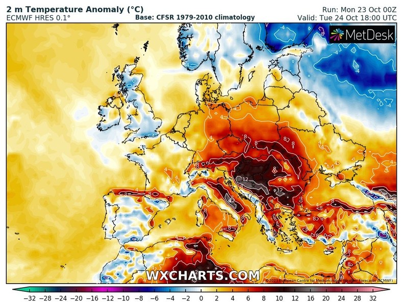 Przed nami tydzień z dodatnią anomalią temperatury