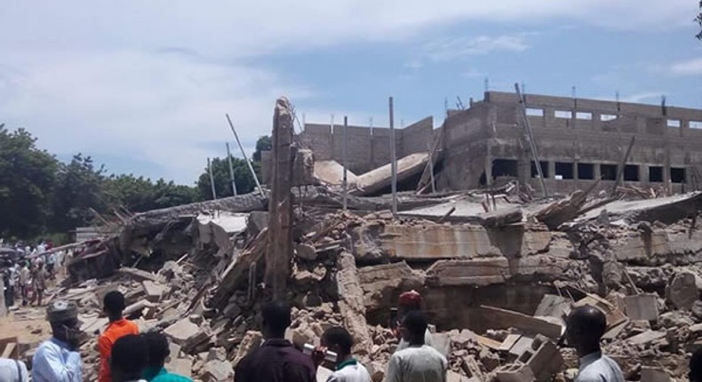 Building in Kano State University of Science and Technology (KSUT), Wudil collapses