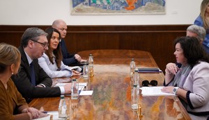 Aleksandar Vučić i Karen Pirs