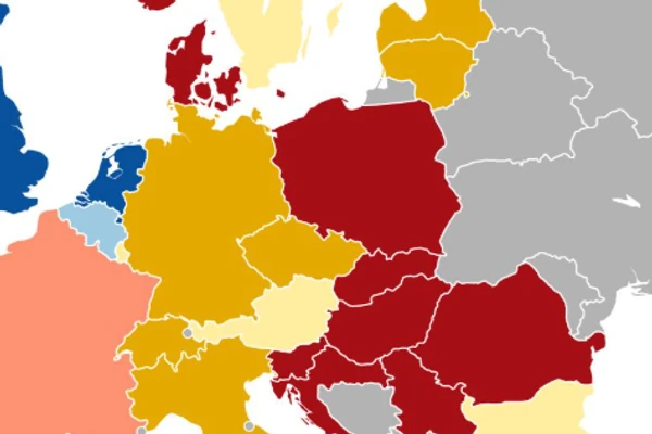Širi se karta Evrope na kojoj je Srbija BAŠ U CRVENOM, a tiče se važnog parametra u načinu života: Ovo nas izdvaja od većeg dela Starog kontinenta