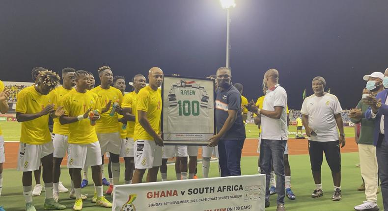 History-maker Andre Ayew marks 100th Black Stars appearance in win over South Africa