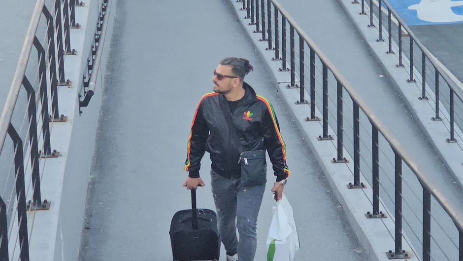 Bora Santana na aerodromu