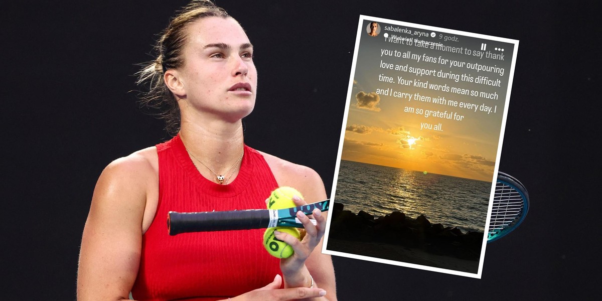 Aryna Sabalenka ze specjalnym przekazem do swoich fanów. 