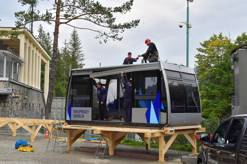 Remont kolejki na Kasprowy Wierch