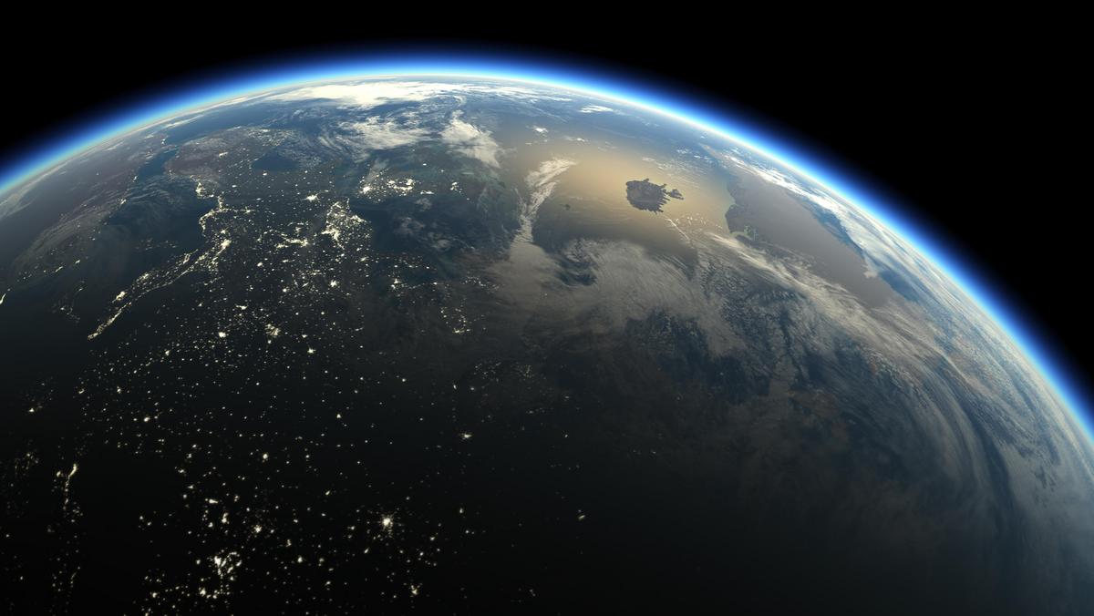 Ziemia – widok z przestrzeni kosmicznej. 