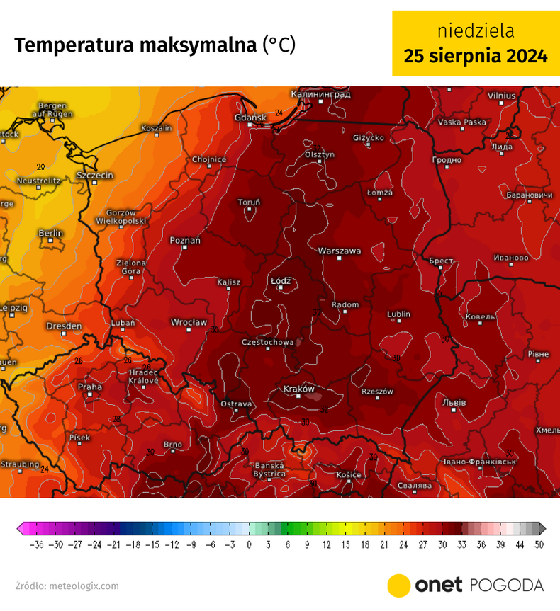 Niedziela najgorętsza będzie na wschodzie, południu i w centrum