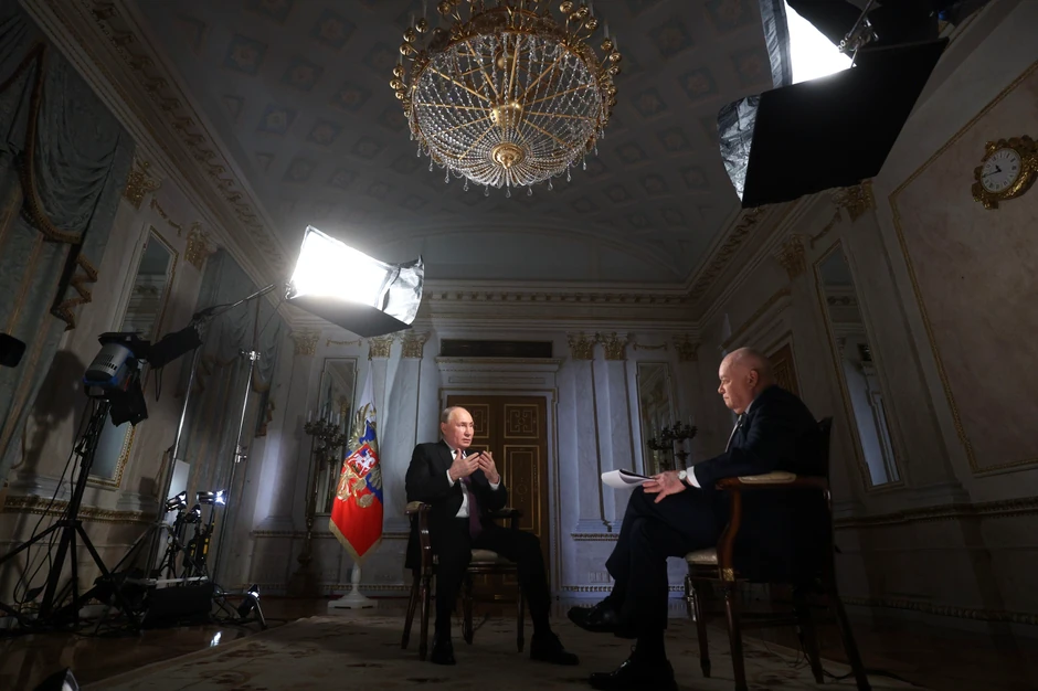 Vladimir Putin, intervju sa generalnim direktorom Međunarodne medijske grupe "Rosiia Segodnja" Dmitrijem Kiselevom