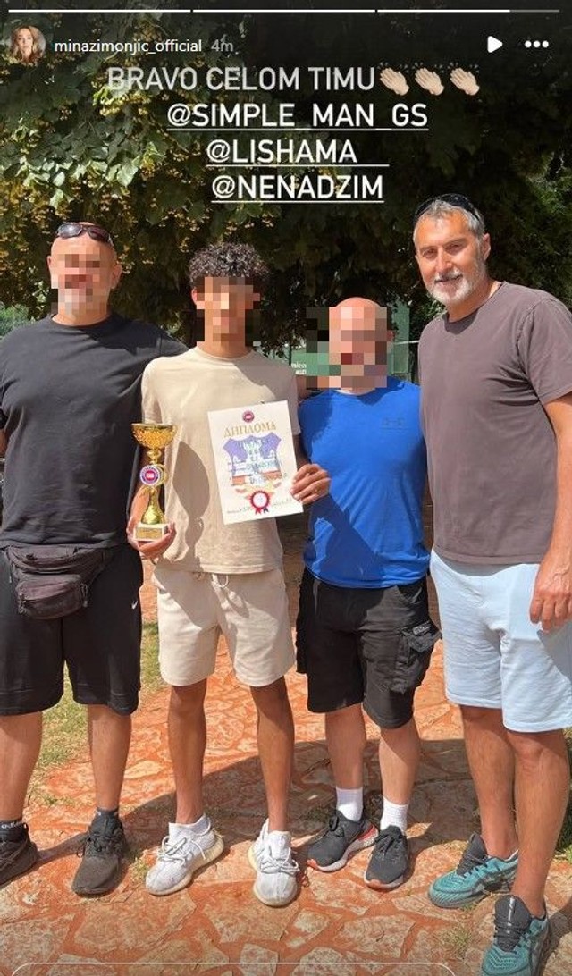 Nenad i Leon Zimonjić (Foto: Instagram/minazimonjic_official)