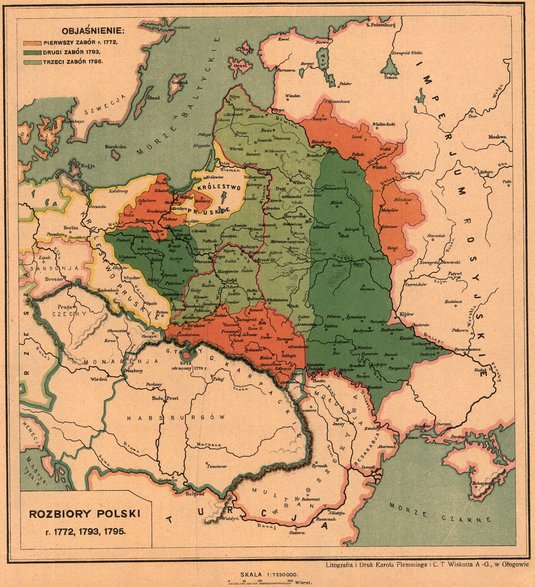 Rozbiory Polski w 1772 r., 1793 r., 1795 r.