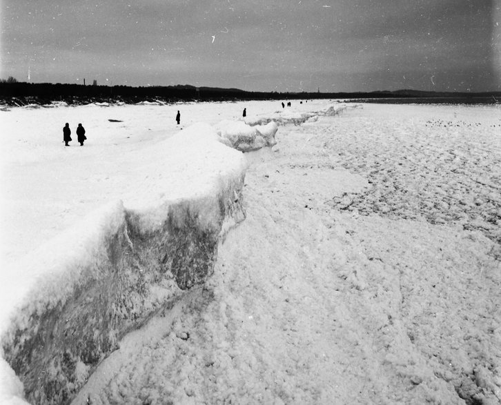 Plaża w Międzyzdrojach w 1967 r.