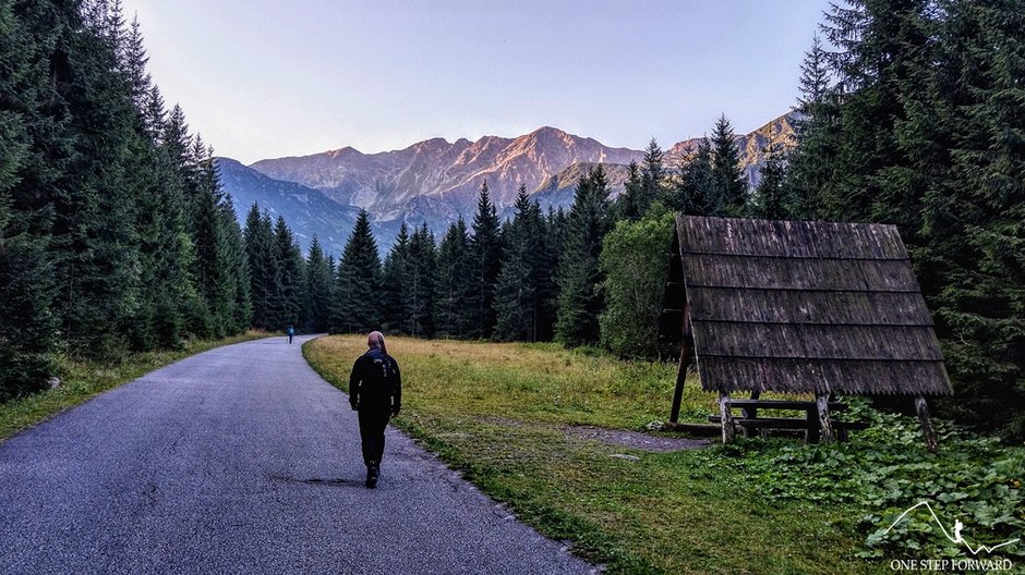 Asfalt prawie jak do Morskiego Oka