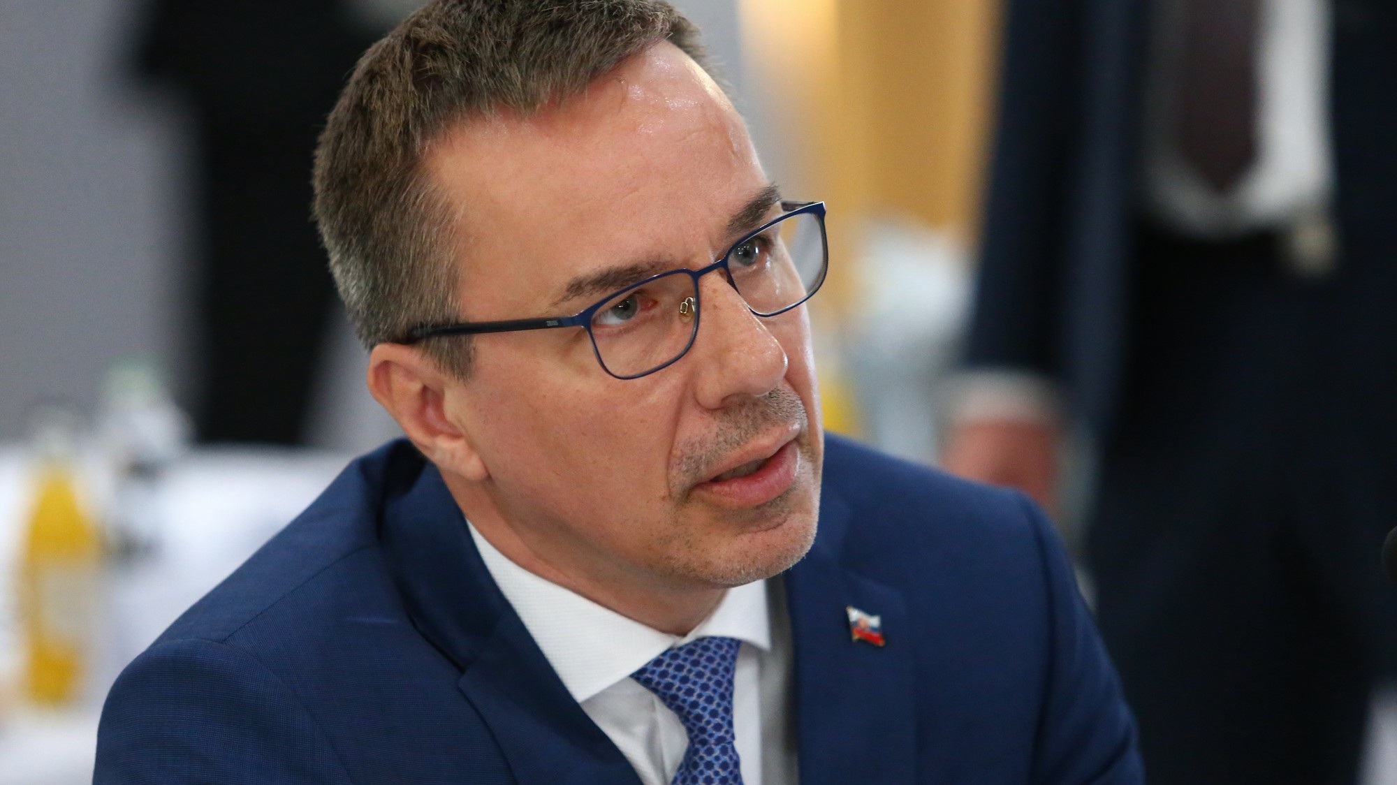 Minister práce, sociálnych vecí a rodiny SR Erik Tomáš (Hlas-SD).