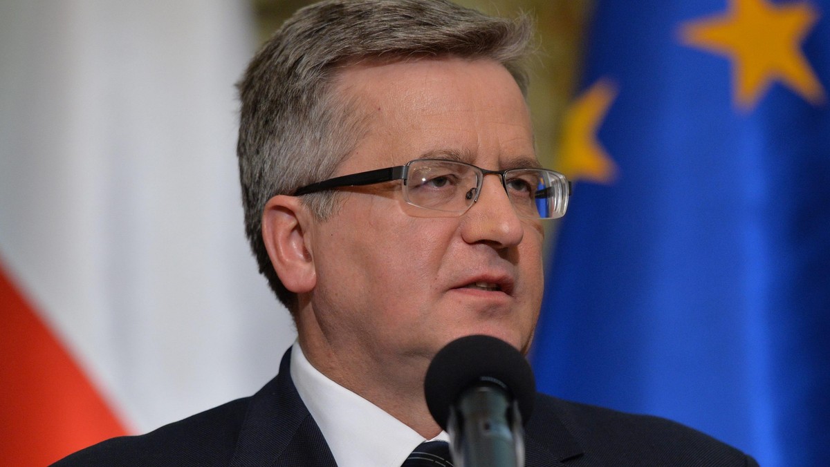 WARSZAWA PREZYDENT KOMOROWSKI KONFERENCJA