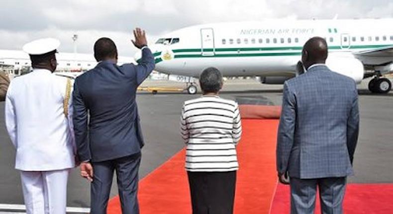 President Muhammadu Buhari departs Kenya on January 29, 2016