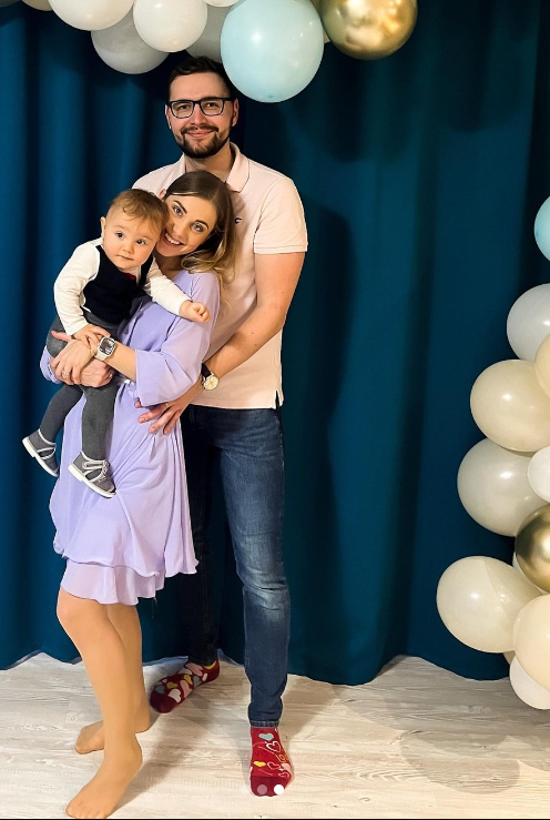 Dominika s manželom oslávili narodeniny ich synčeka Miška. 