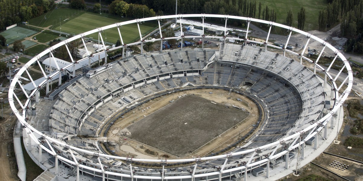 Stadion Śląski w przebudowie 