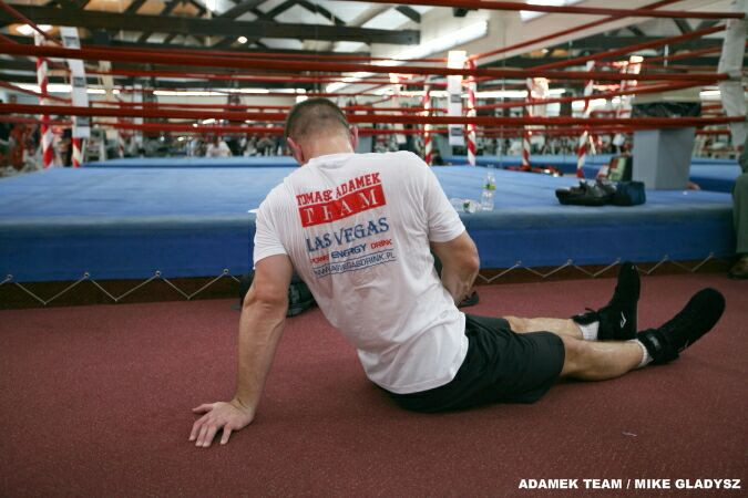 Trening medialny Tomasza Adamka