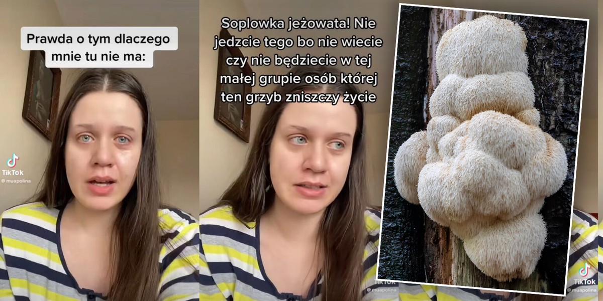 Influencerka twierdzi, że po zjedzeniu grzyba zmaga się z niepokojącymi dolegliwościami.