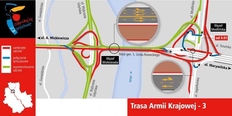 Utrudnienia na Trasie Armii Krajowej