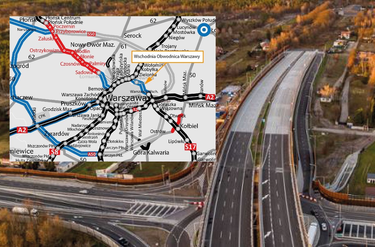 Wschodnia Obwodnica Warszawy. W Stolicy będzie kolejny tunel drogowy [MAPA]