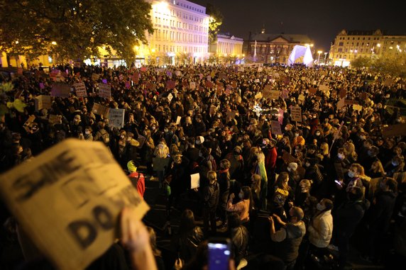 Poznań. Protesty w sprawie zaostrzenia prawa aborcyjnego