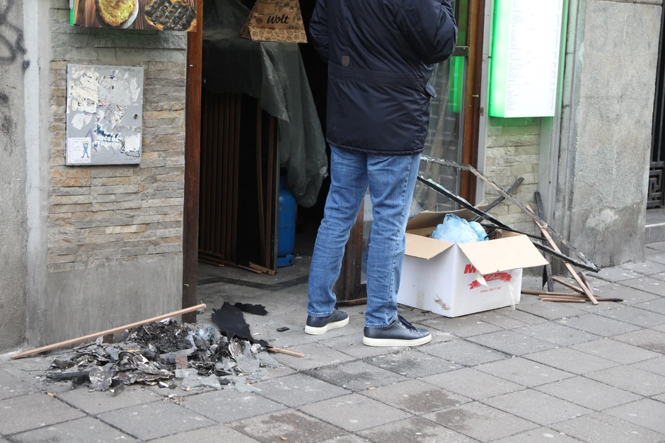 Uništen lokal u centru grada