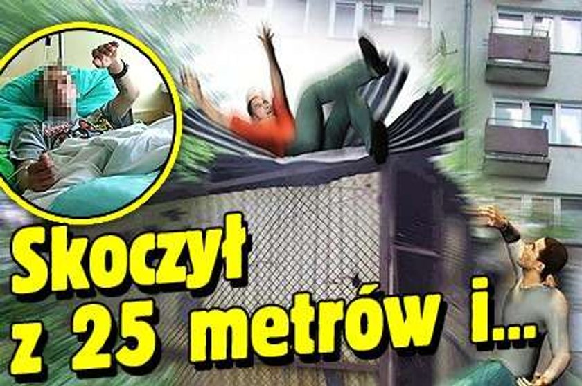 Skoczył z 25 metrów i...