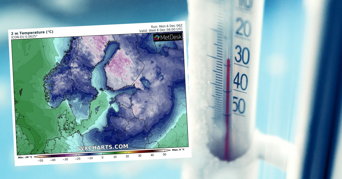 clima.  Las heladas severas empaparon parte de Europa.  En Rusia ha sido más frío en 128 años