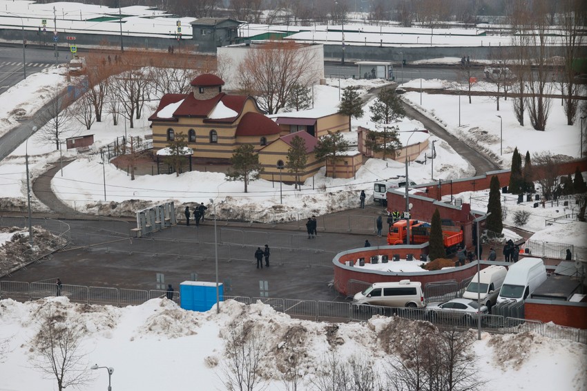 Crkva na ulazu u groblje gde će biti sahranjen Navaljni