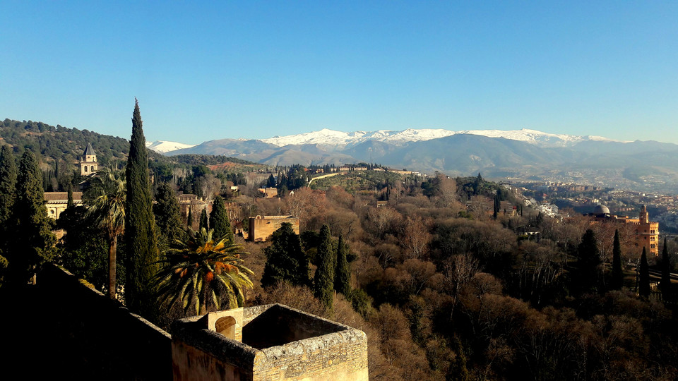 Sierra Nevada widziana z Alhambry