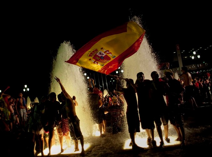 Tak się cieszą kibice Hiszpanii