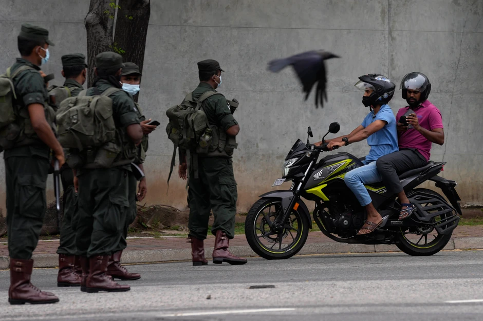 Kolombo, Šri Lanka, nakon nasilnih protesta