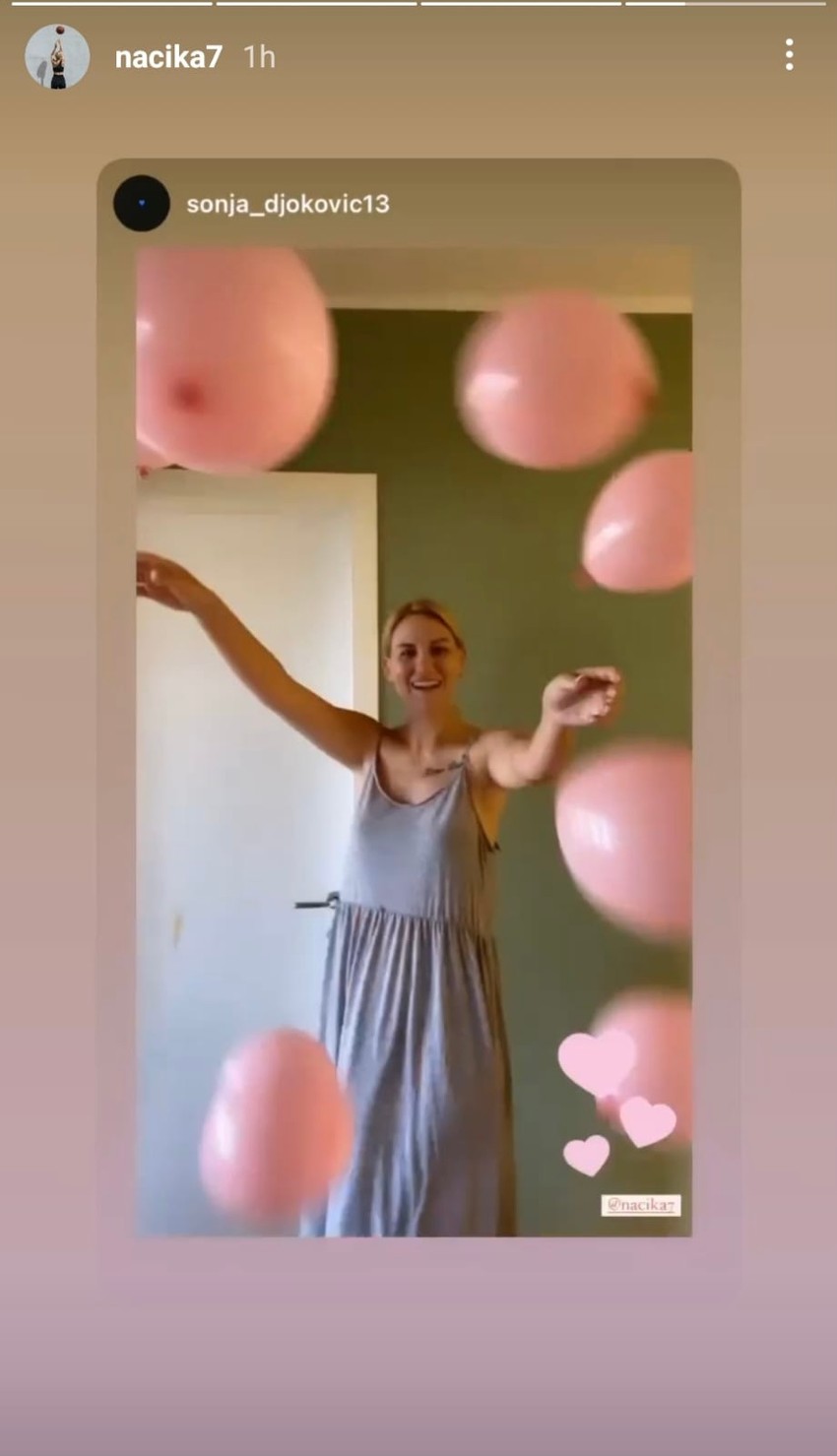 Nataša Kovačević, trudnoća