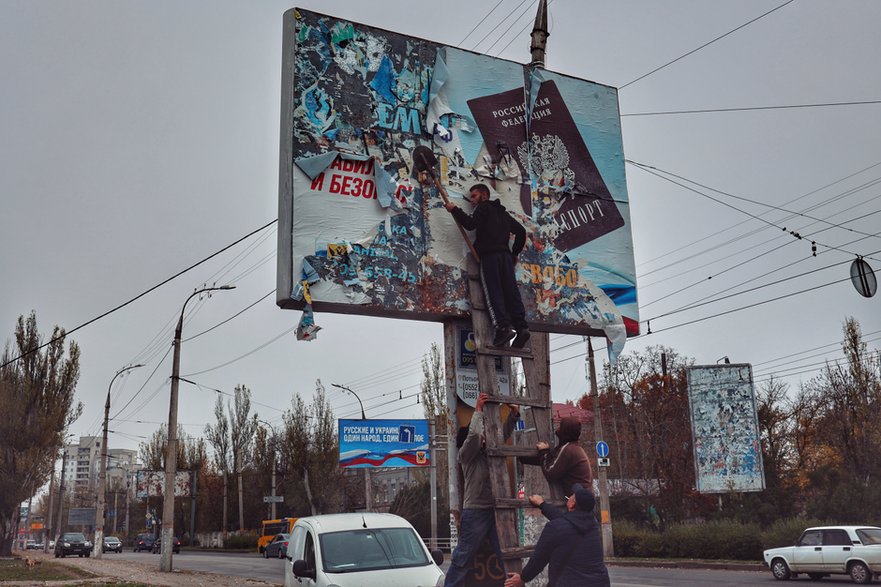 Chersoń tuż pod wyzwoleniu