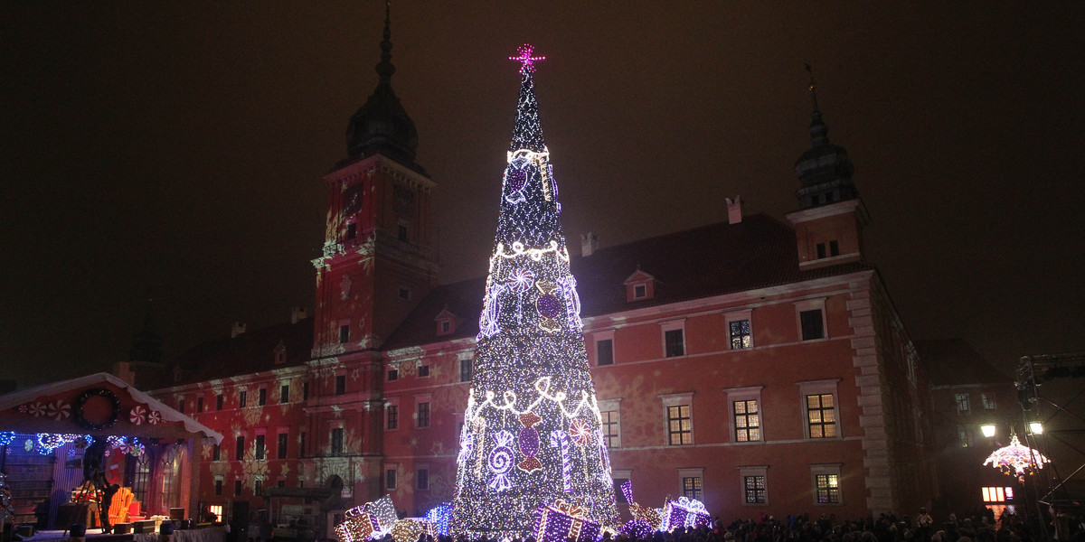 Inauguracja świątecznej iluminacji Warszawy