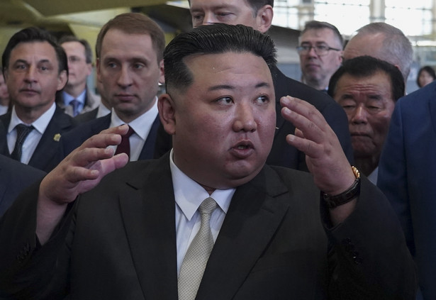 Kim Dzong Un podczas wizyty w Rosji